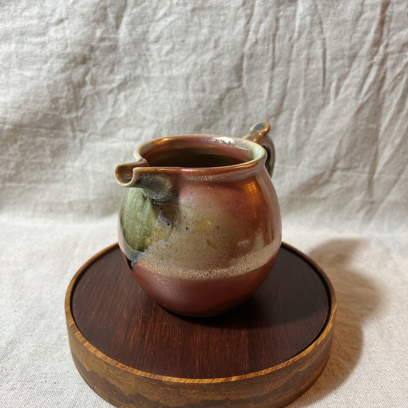 柴燒落灰金彩茶海 / 公道杯 / 小平凡手作 - 茶壺/茶杯/茶具 - 陶 