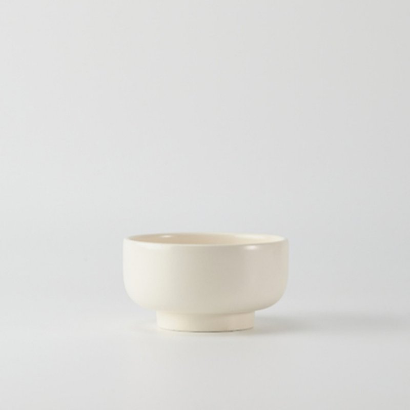 Korea polaathome LIM solid color series staple soup bowl ivory white new home ceremony - Bowls - Porcelain White