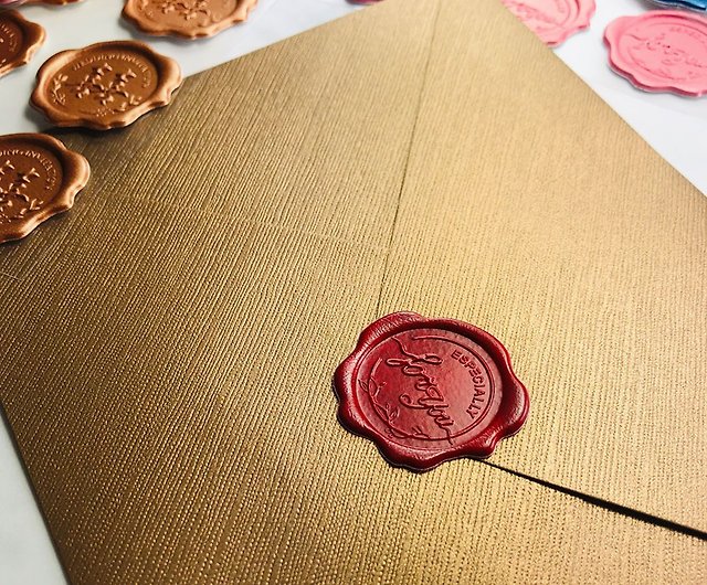 Sealing Wax sticker] Wedding invitation envelope sealing sticker│Classic  style│ - Shop Spring Wedding Invitation Stickers - Pinkoi
