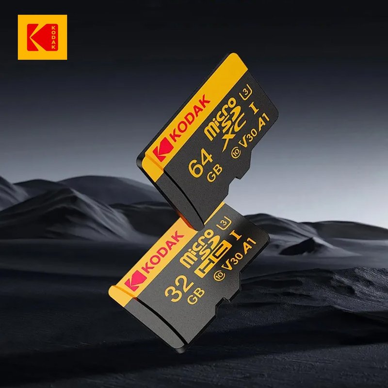 柯達KODAK MicroSD (UHS-I U3/V30/A1)高速記憶卡-黑色 - USB 隨身碟 - 塑膠 黑色
