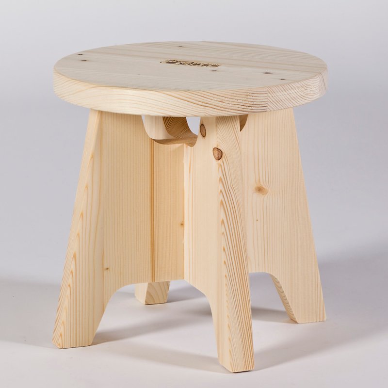 Small round stool - เก้าอี้โซฟา - ไม้ สีกากี