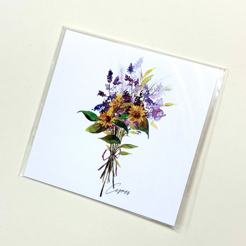 [Hand-painted watercolor series] 9 types of photo cards - Cards & Postcards - Paper 