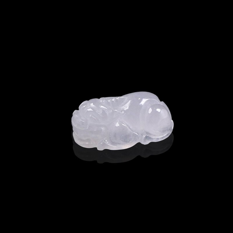 【招財神獸】冰種翡翠貔貅| 戒面 | 裸石 | 天然緬甸玉A貨 | 送禮 - 金工/飾品 - 玉石 透明