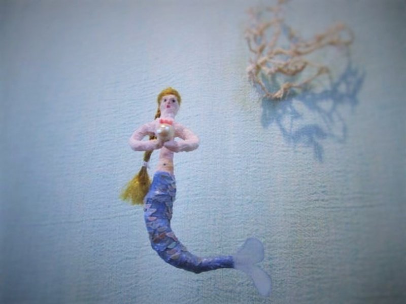blue mermaid - 壁貼/牆壁裝飾 - 其他材質 藍色