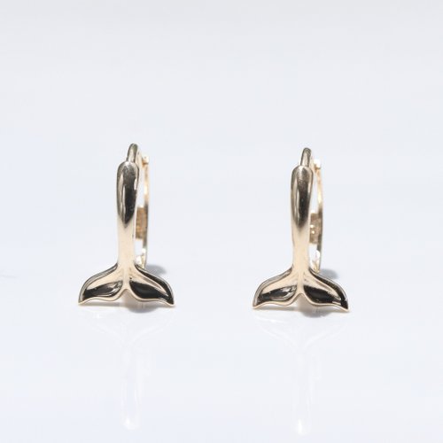 CHARIS GRACE 14K Whale Lock Earring 鯨魚耳扣耳環 內徑8mm