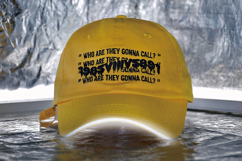 HWPD WATGC Reflective Ball Cap 標語式反光老帽-黃色 - 帽子 - 棉．麻 黃色