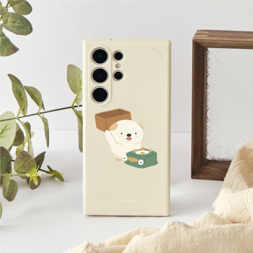 TOYSELECT 嗚比的朋友變出綠豆糕純色矽膠SAMSUNG手機殼