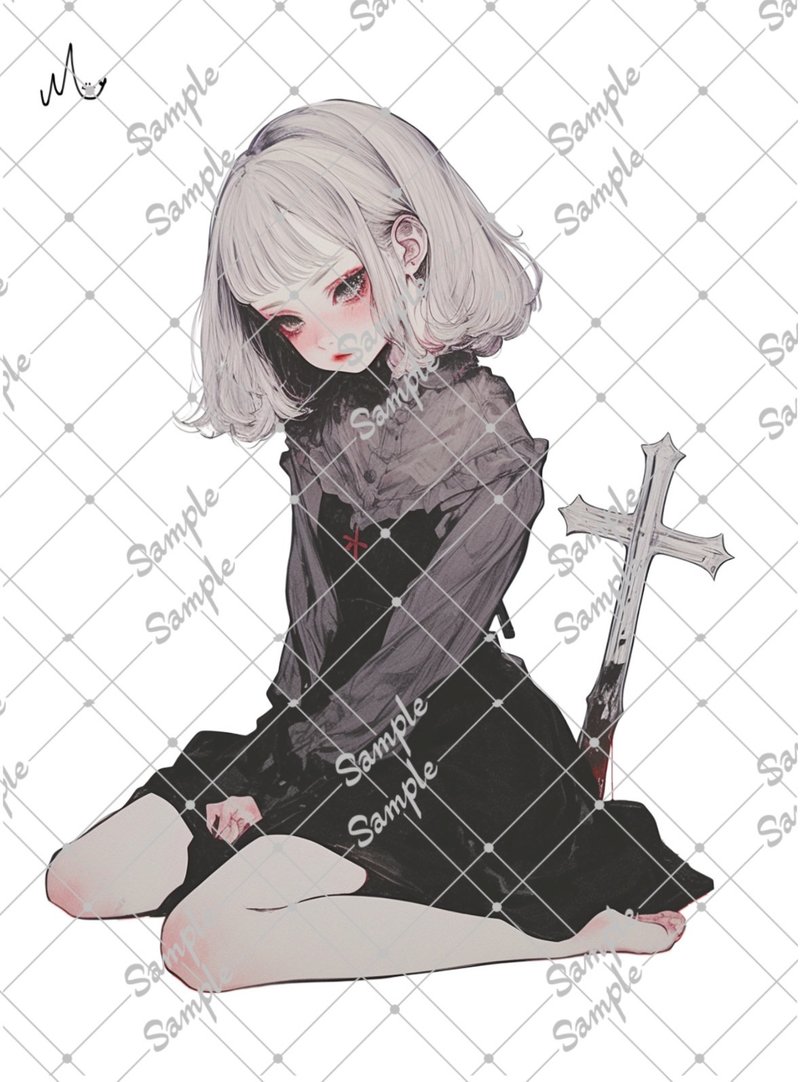オリジナル人物ステッカー - 貼紙 - 紙 