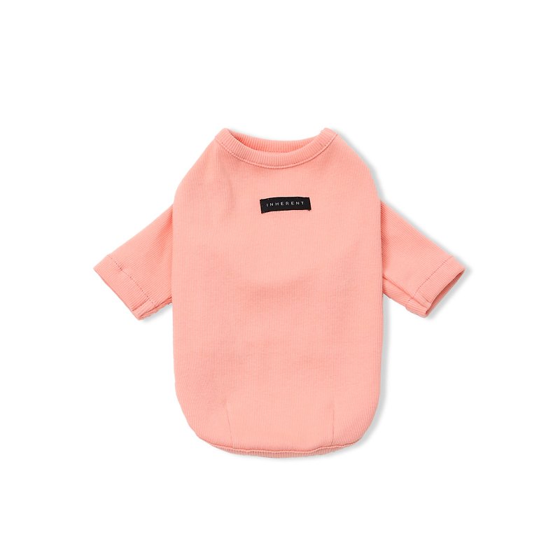 Gelato Pet T-Shirt-Round Neck Long Sleeve (Pink) - ชุดสัตว์เลี้ยง - ผ้าฝ้าย/ผ้าลินิน สึชมพู