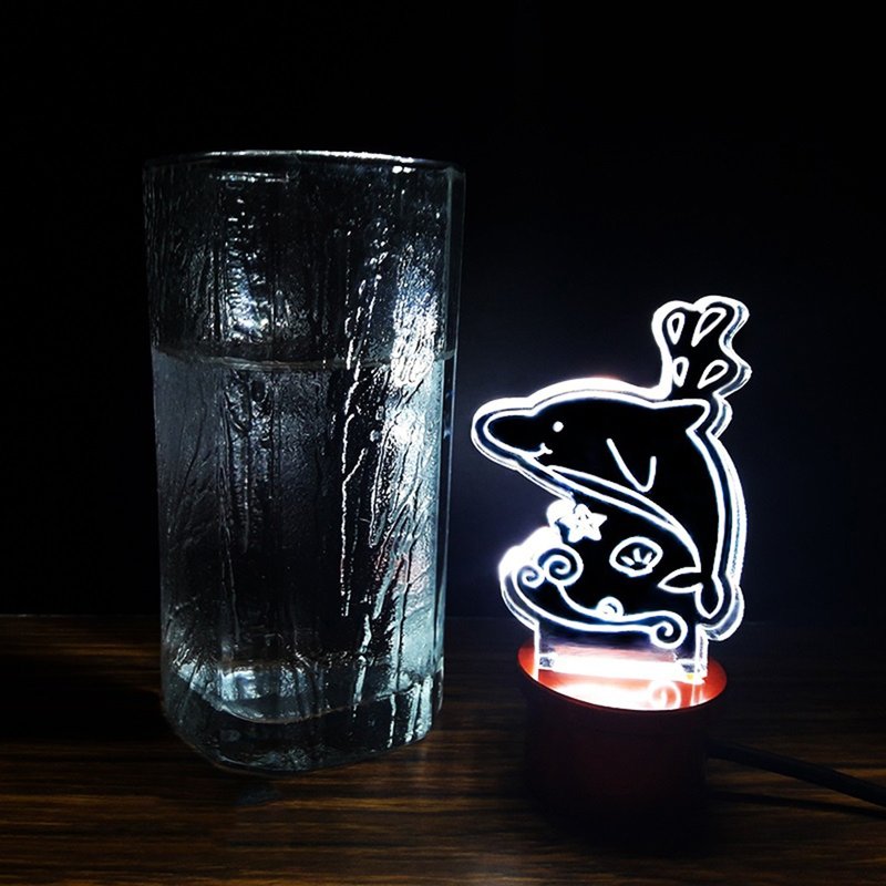 兒童專屬 - 海豚夜燈 - 燈具/燈飾 - 壓克力 透明