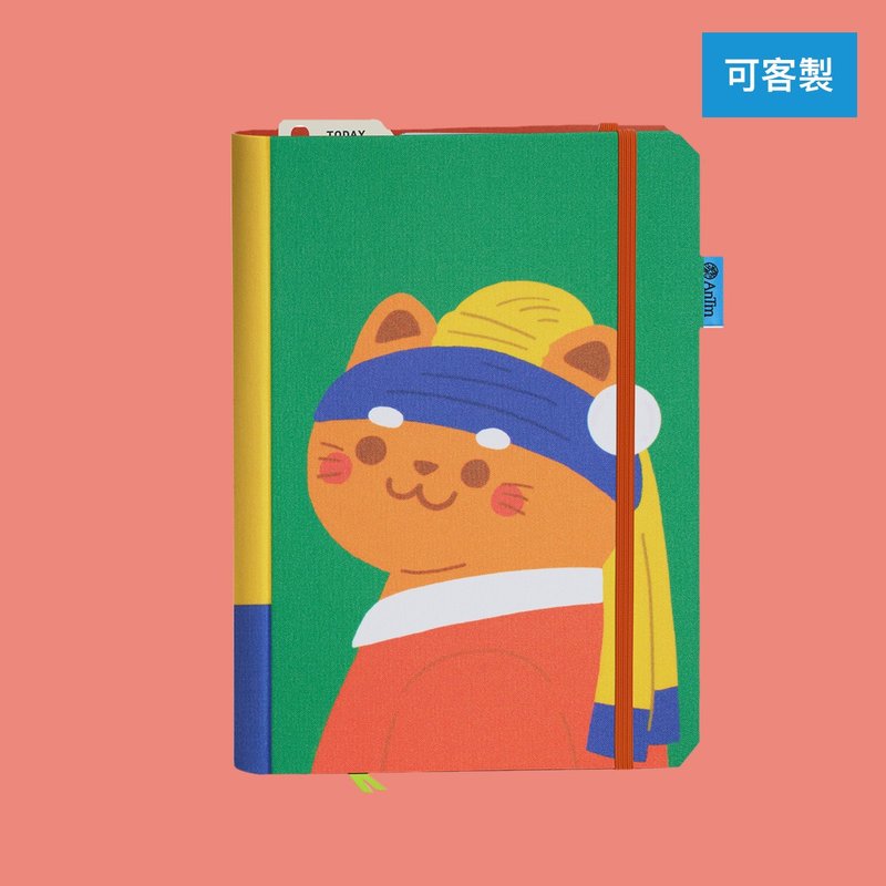 【客製化禮物】當戴珍珠耳環的少女變成喵 客制化筆記本 - 筆記簿/手帳 - 紙 