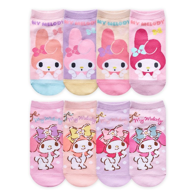 【ONEDER旺達】三麗鷗美樂蒂直版襪 My Melody 台灣製童襪 親子襪 - 襪子 - 其他材質 
