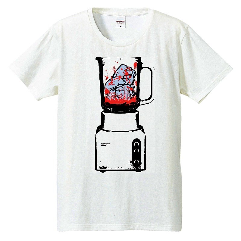 Tシャツ / mixing - 男 T 恤 - 棉．麻 白色