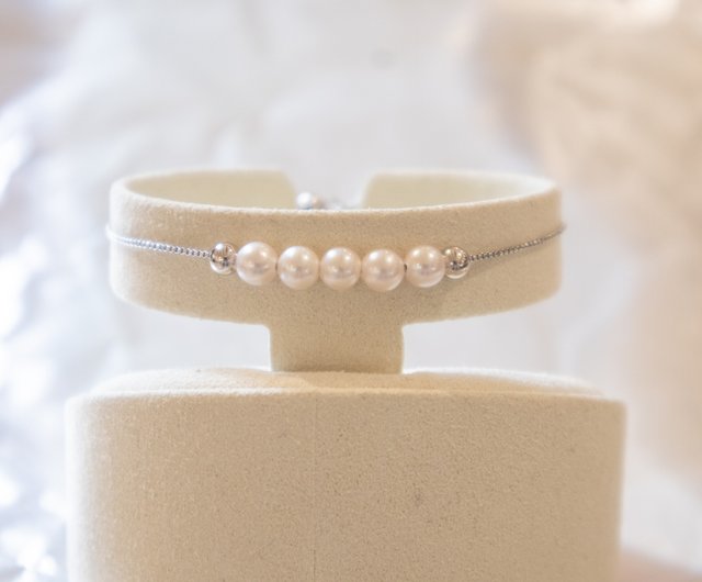 あこや真珠 シルバー留め具 ブレスレット あこや真珠 シルバー留め具 ブレスレット
