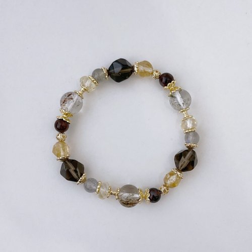 Good Luck and Prosperity Black Gold Super Seven Citrine