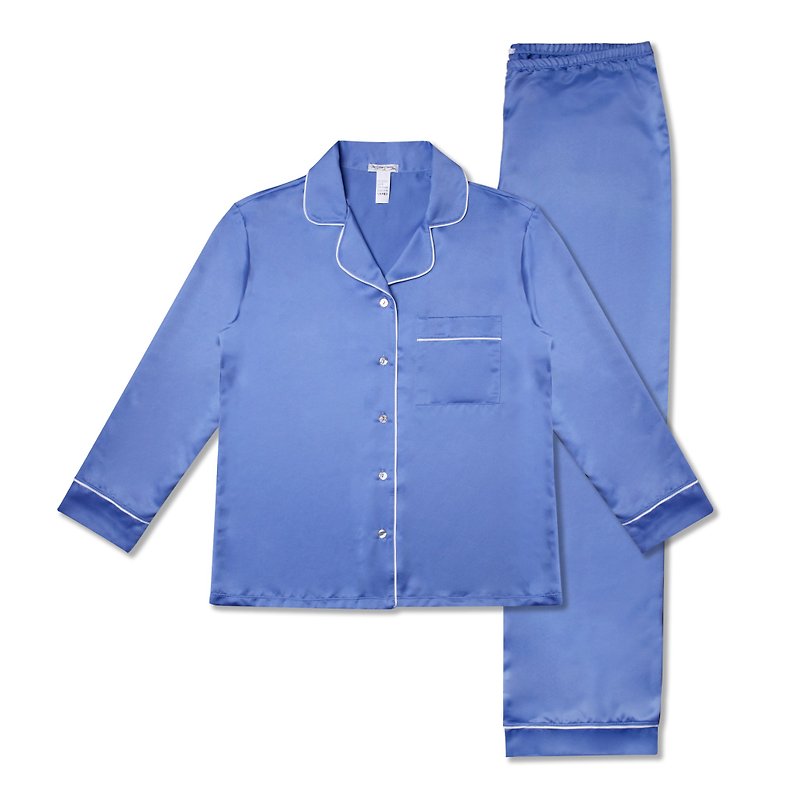 Rachel Pajama Set - 睡衣/家居服 - 其他材質 藍色