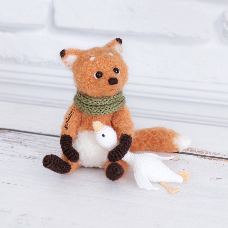 Crochet pattern Fox goose-thief, PDF Digital Download, DIY amigurumi toy - DIY Tutorials ＆ Reference Materials - Other Materials 