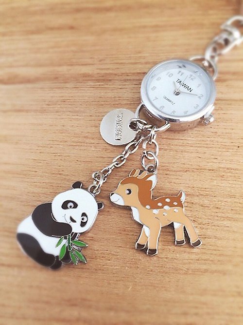 Ruyi Design 小掛錶吊飾/鑰匙圈-可愛動物