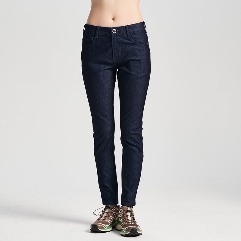 EDWIN Jiaji Super Stretch Mid-Rise Extremely Narrow Jeans - Women's (Original Blue) - Women's Pants - Cotton & Hemp Blue