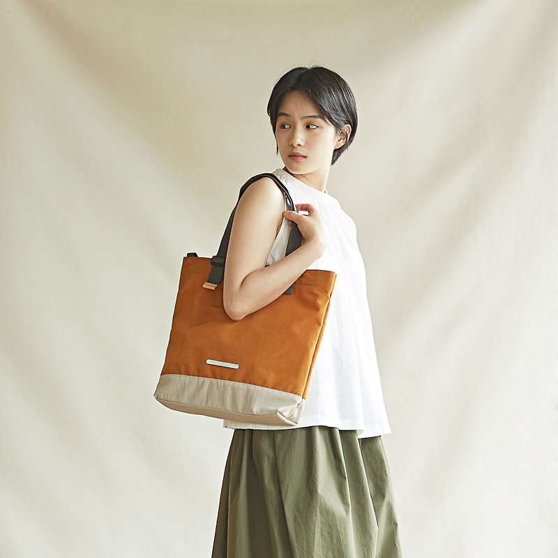 RAWROW-Park Zhen Series-13吋 Dual-use Tote (Handheld/Shoulder)-Sunshine Cheng-RTO292OR - Messenger Bags & Sling Bags - Nylon Orange