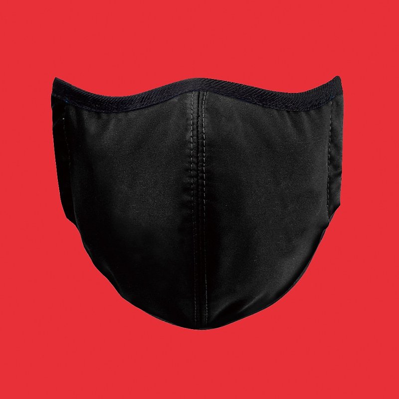 Antibacterial fiber, washable, breathable Double-layer cloth mask_Le Noir - หน้ากาก - วัสดุอื่นๆ สีดำ