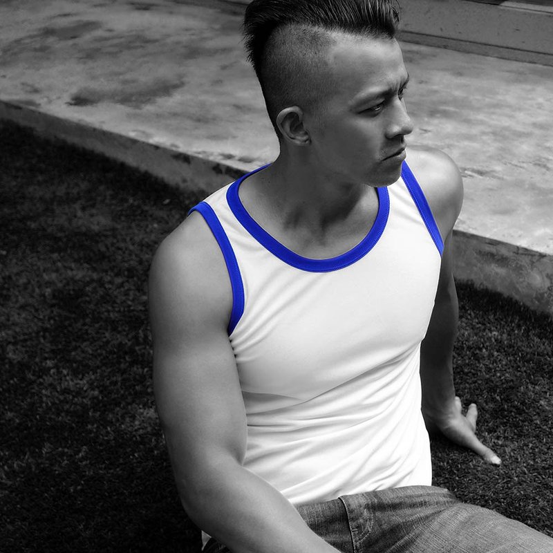 【Goorule】素面運動背心_05 - 男背心 - 聚酯纖維 白色
