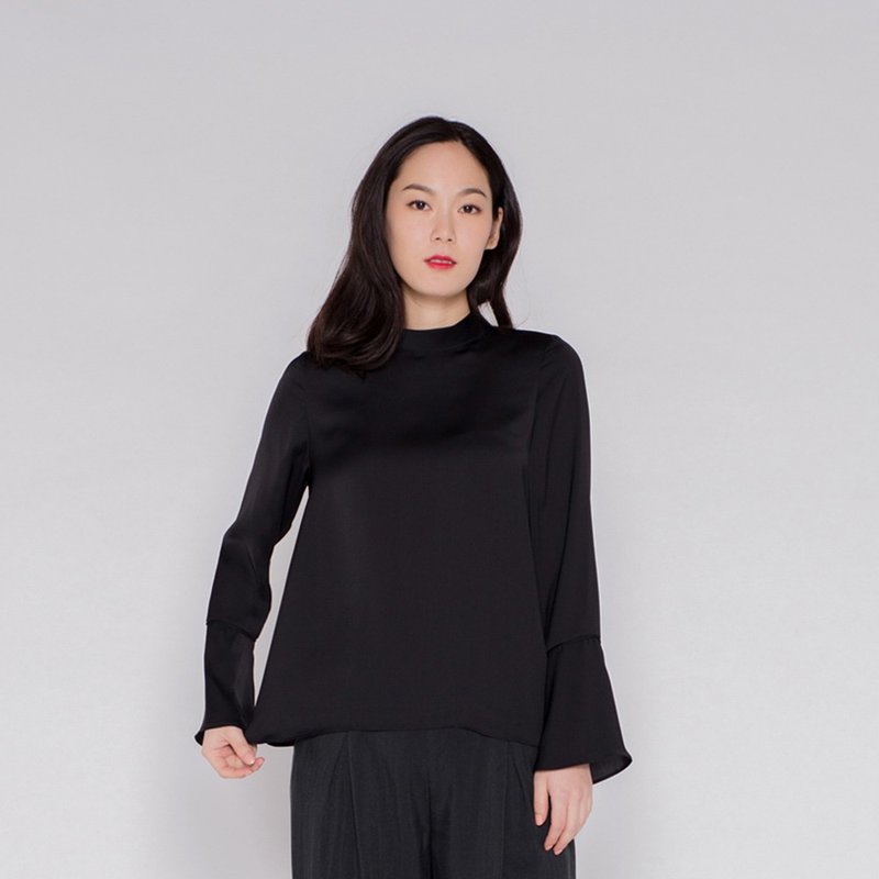 早午餐開肩上衣 Sunday Brunch Open Shoulder Top T183 - 女上衣/長袖上衣 - 聚酯纖維 白色