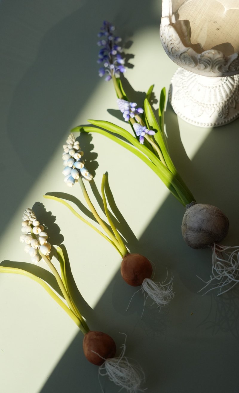 黏土花藝 手捏葡萄風信子專業課程 - 植栽/花藝 - 其他材質 