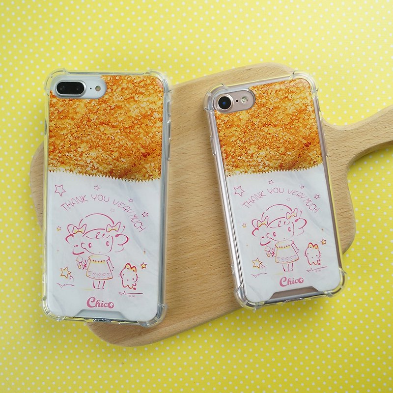 พลาสติก เคส/ซองมือถือ สีส้ม - [Taiwan Fragrant Chicken Chop] Anti-gravity anti-fall mobile phone case