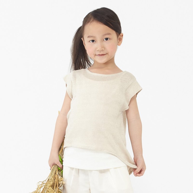 Ángeles- linen knit two-piece jacket (2-6 years old) - Other - Cotton & Hemp 