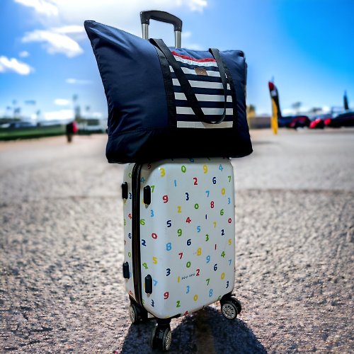 陽光基金會-陽光織愛工作隊 輕旅行收納袋 行李拉桿收納袋