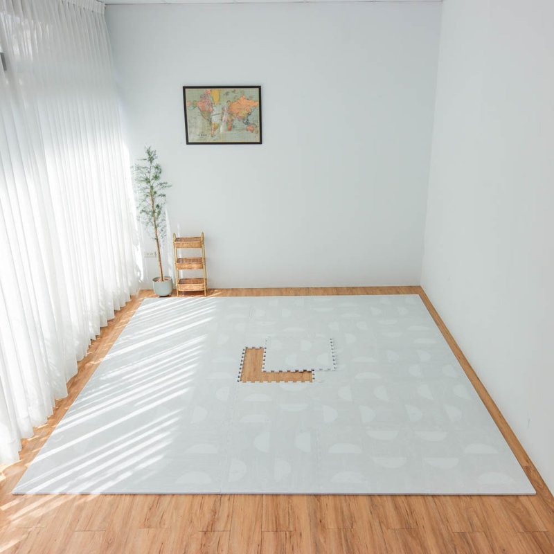 【PLAYZU】Tear of Pearl∣ Non-toxic children's clever floor mat made in Taiwan - Rugs & Floor Mats - Other Materials White