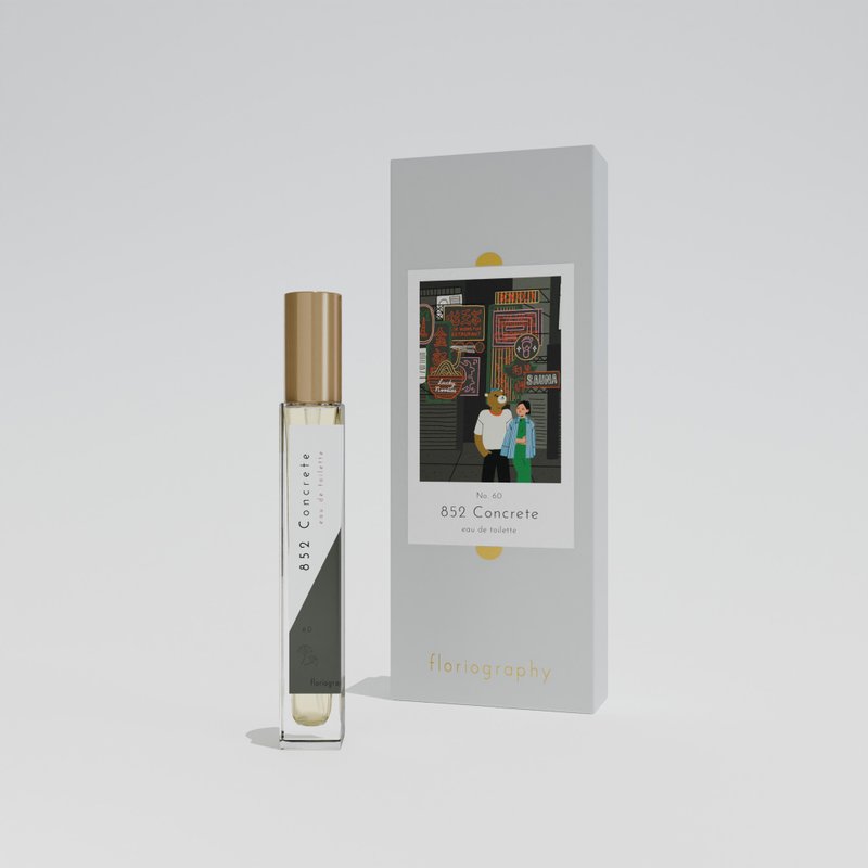 【No.60 852シティ】香水｜ご飯の香り｜煙｜土｜焦げ付く香り｜スミレ｜白檀｜琥珀 - 香水 - その他の素材 ブラック