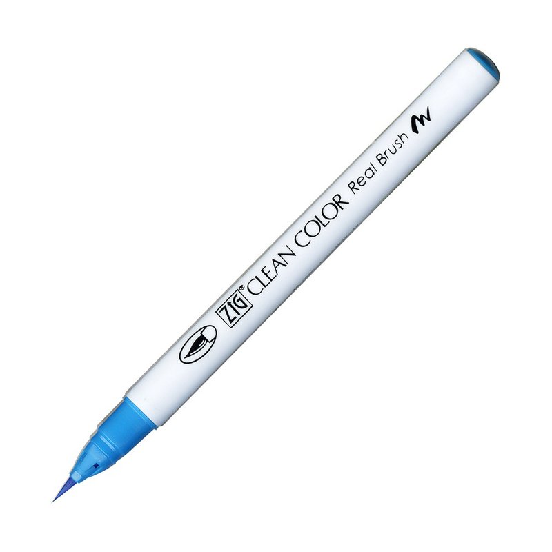 【Kuretake 日本吳竹】ZIG 彩繪毛筆 Cobalt Blue - 其他書寫用具 - 塑膠 藍色