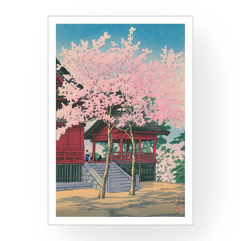 【藝術掛畫】川瀬巴水 Kawase Hasuiu 一 上野清水堂 - 海報/掛畫/掛布 - 紙 