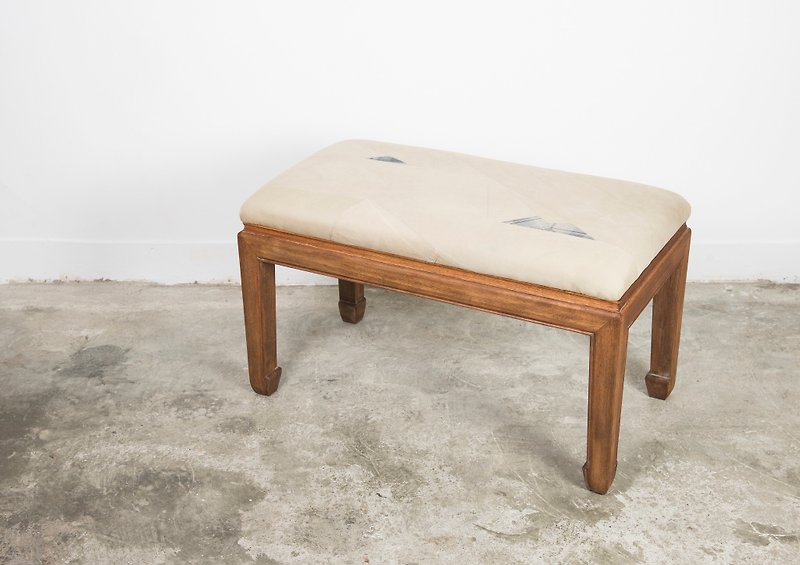 二手衣改造長方椅凳新舊椅計劃 唐青古物商X小樹林林總總聯名合作 - 其他家具 - 木頭 卡其色