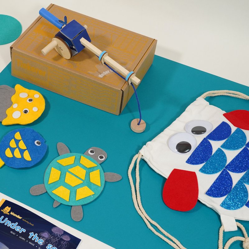 Tinkerer Box 海底世界 小孩創意 DIY釣魚游戲 STEM玩具 遊戲繪本 - 寶寶/兒童玩具/玩偶 - 其他材質 