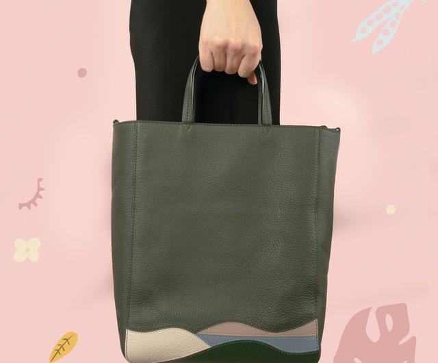 PRADA オリーブグリーン トートバッグ PRADA オリーブグリーン トートバッグ