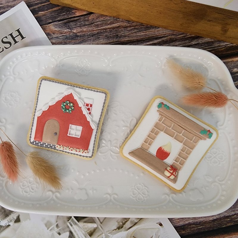 溫暖小屋糖霜餅乾禮盒 - 手工餅乾 - 其他材質 