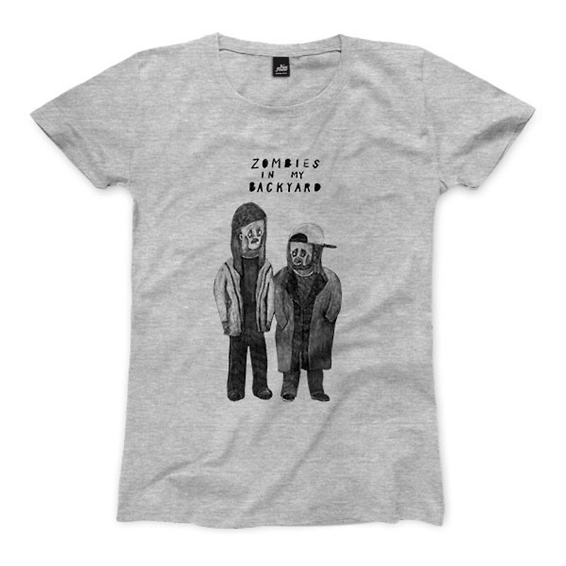 Jay and Silent Bob - Deep Gray - Women's T-Shirt - เสื้อยืดผู้หญิง - ผ้าฝ้าย/ผ้าลินิน สีเทา
