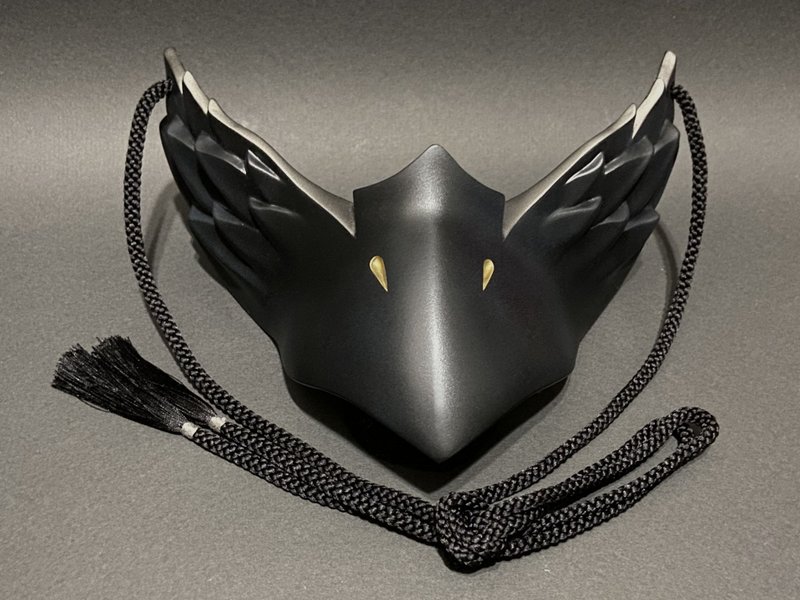 卡拉馬森黑x銀 - 口罩/口罩收納套 - 塑膠 黑色