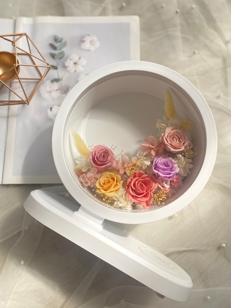 Tranquil Flower Blooming Everlasting Flower Touch Control Night Light Bluetooth Music Wireless Mobile Phone Charging - Items for Display - Plants & Flowers 