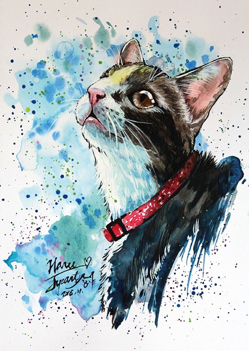 [Post card] Tabby Cat - HARU - Cards & Postcards - Paper Multicolor