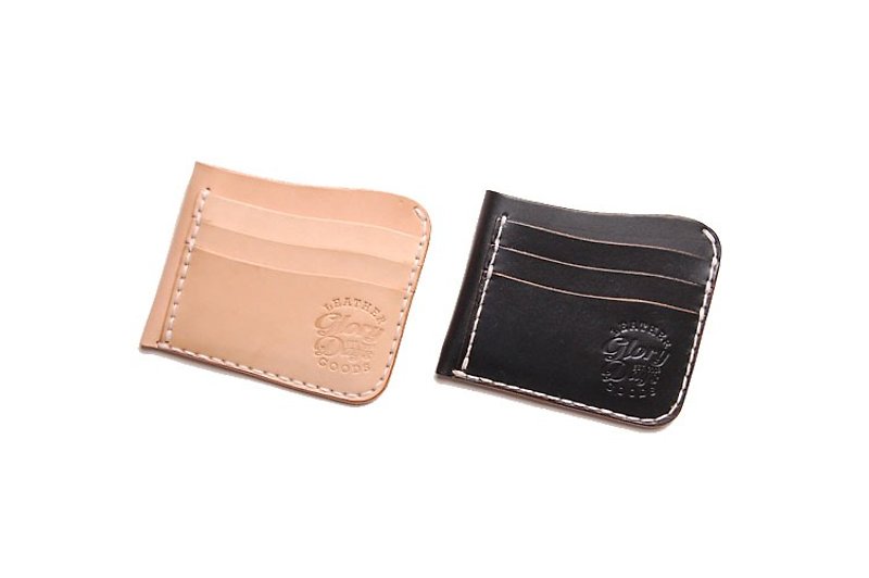 Commuter card wallet - commuter card holder / more convenient when going out - ID & Badge Holders - Genuine Leather Orange