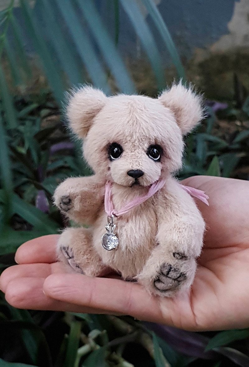 OOAK Tiny bear Romka by Yumi Camui - 公仔/玩偶 - 其他人造纖維 