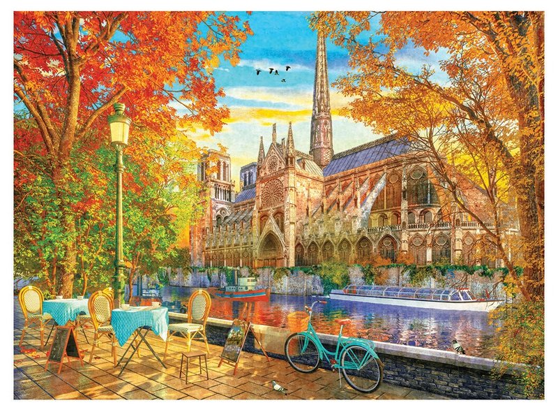 巴黎聖母院的秋天  Anatolian 1000片拼圖 - 拼圖 - 紙 