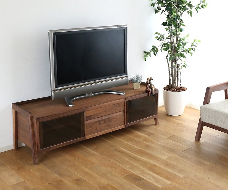 Asahikawa Furniture Taisetsu Woodwork Nordlys Low board - โต๊ะวางทีวี - ไม้ สีนำ้ตาล