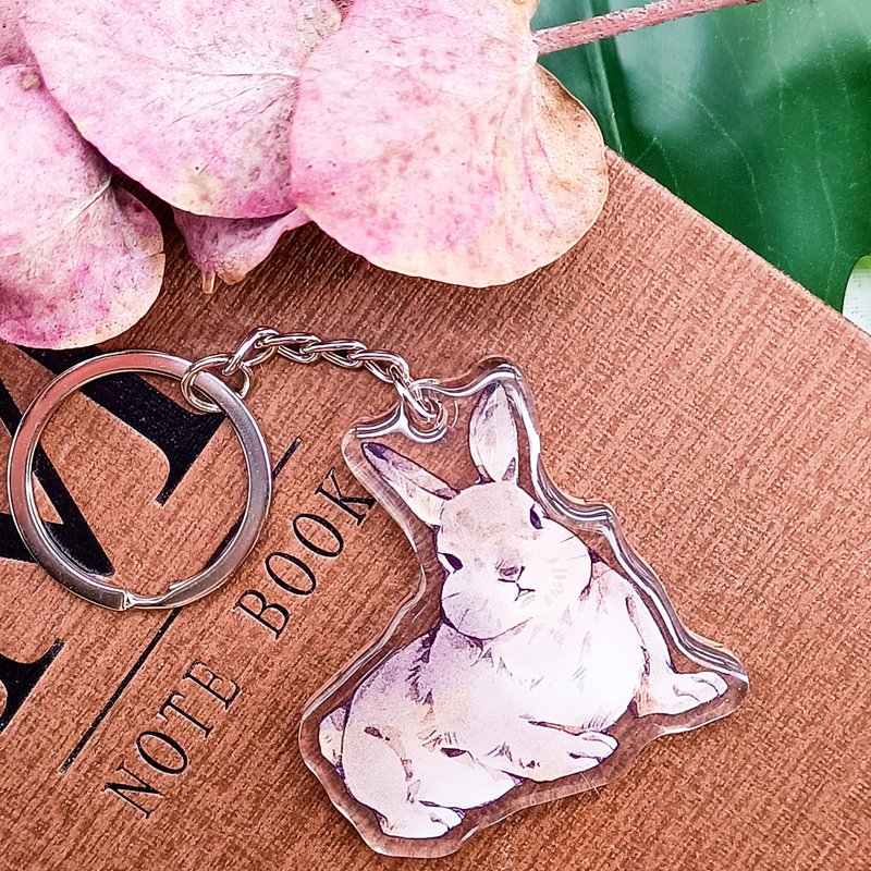 Rex Rabbit  / stationery charm_ keychain - ที่ห้อยกุญแจ - พลาสติก หลากหลายสี