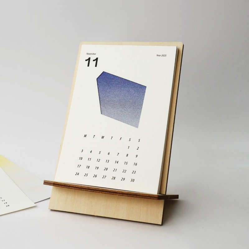 2025 Earth Fragments Desk Calendar Card Set | Taiwan Hollow Printing - ปฏิทิน - กระดาษ ขาว