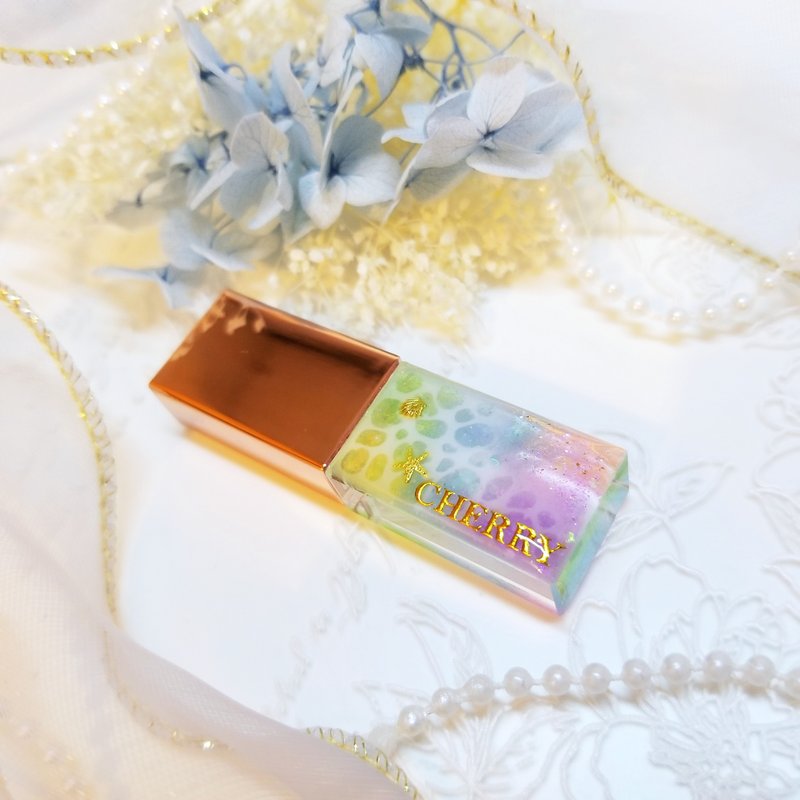 【主圖款-彩虹海洋】客製人名隨身碟USB 情侶 女朋友 紀念 - USB 隨身碟 - 其他材質 